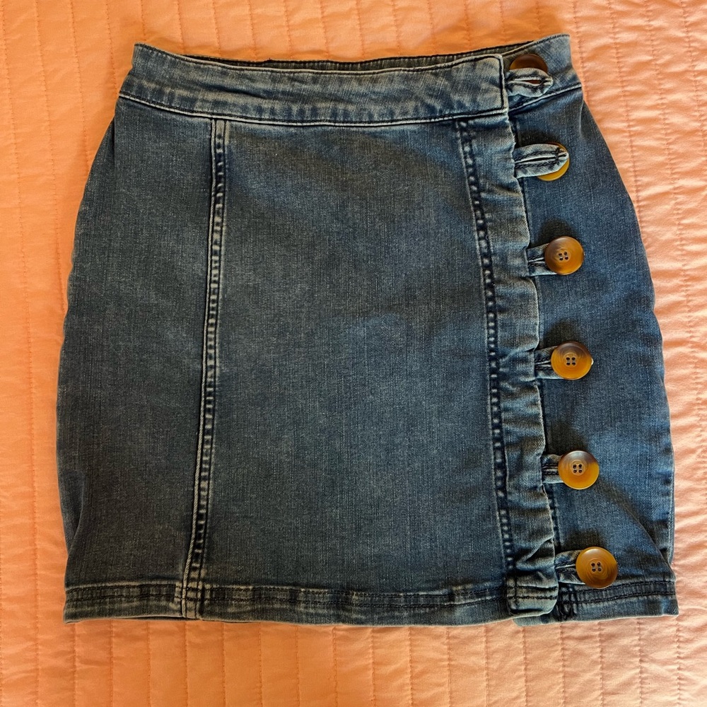 Free People denim skirt, size 2